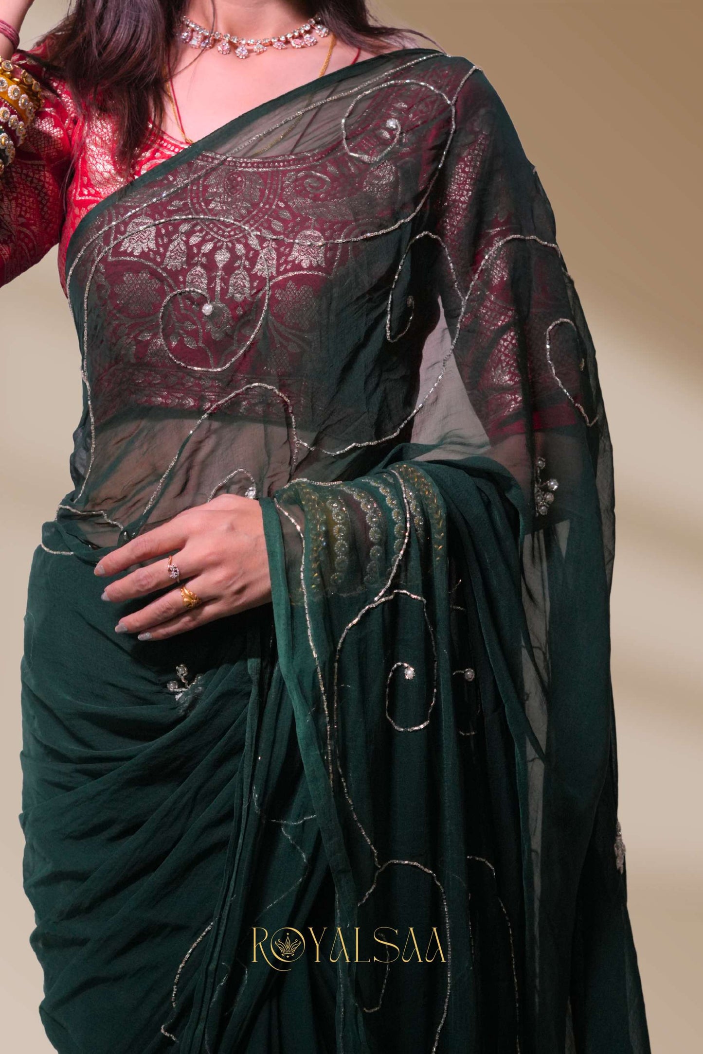 Jaal Saree – Timeless Handcrafted Detailing