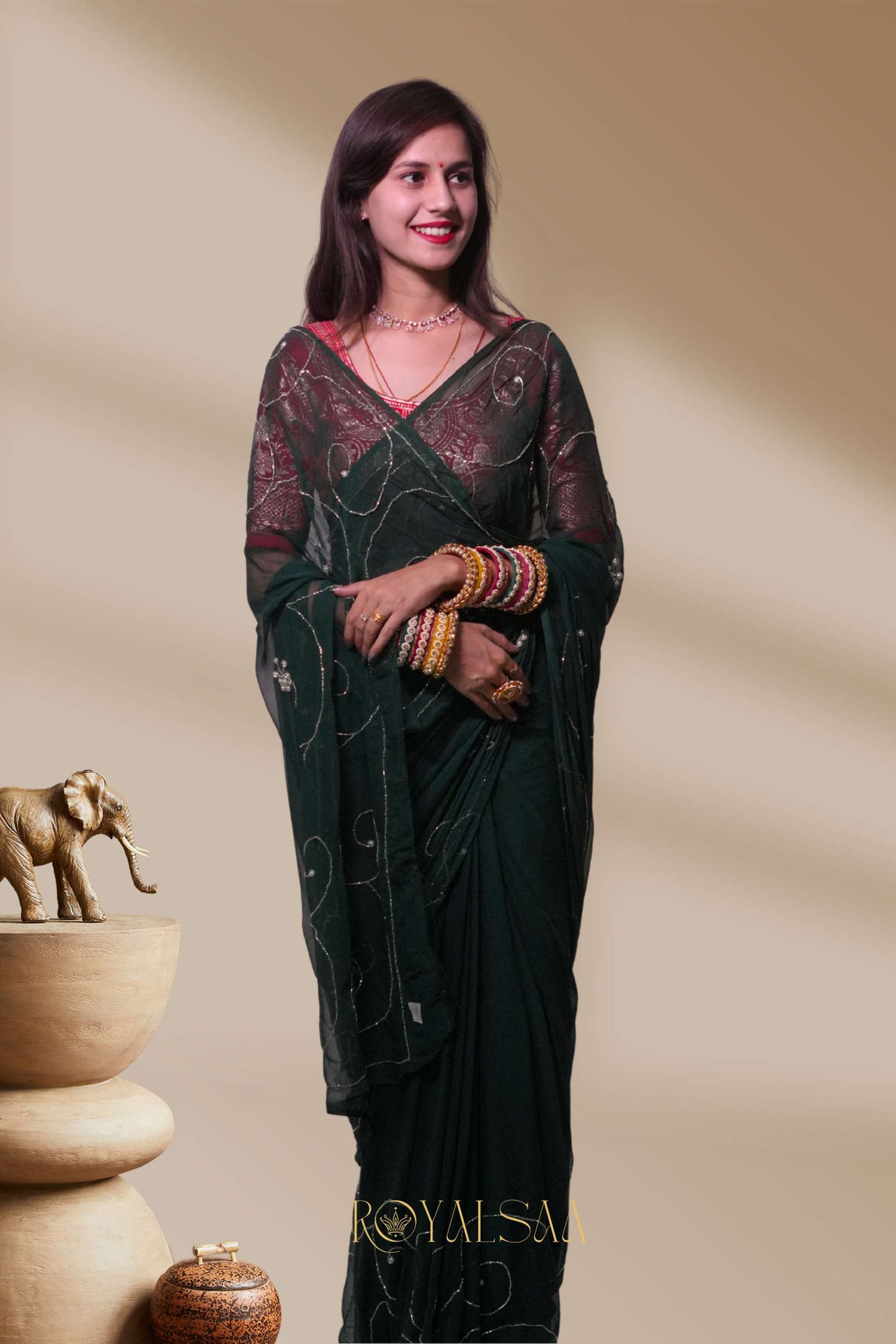 Jaal Saree – Timeless Handcrafted Detailing