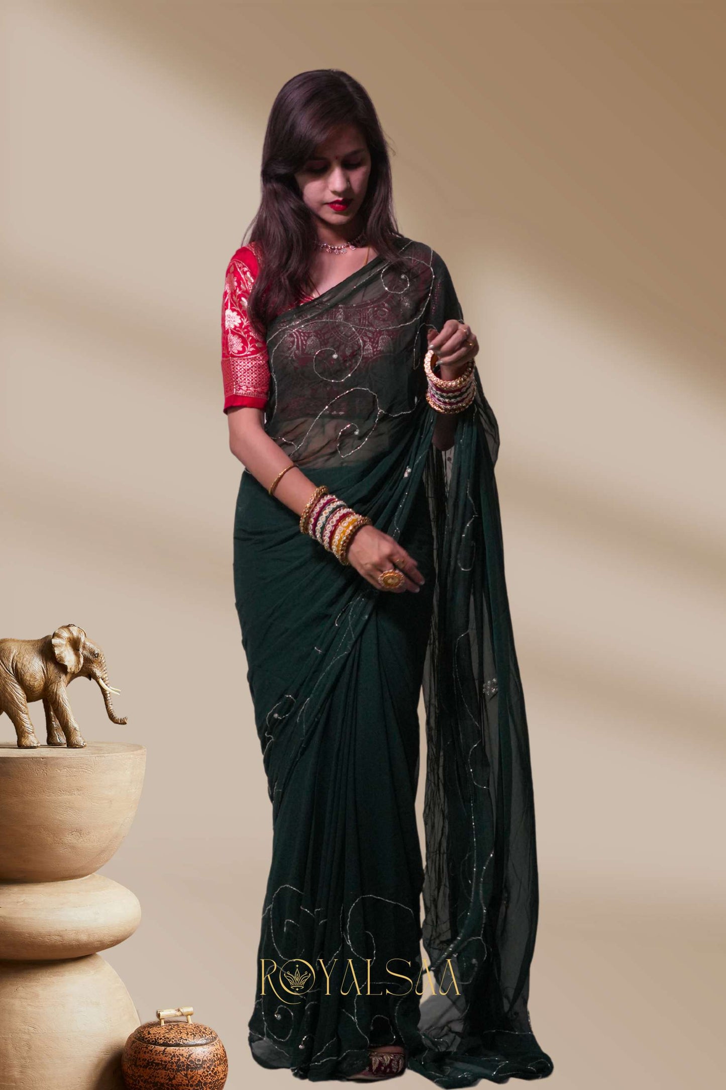Jaal Saree – Timeless Handcrafted Detailing
