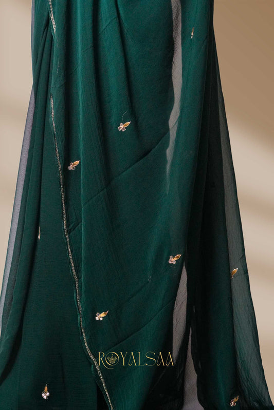 Mirror Saree – Graceful Handwork with Patra Detailing