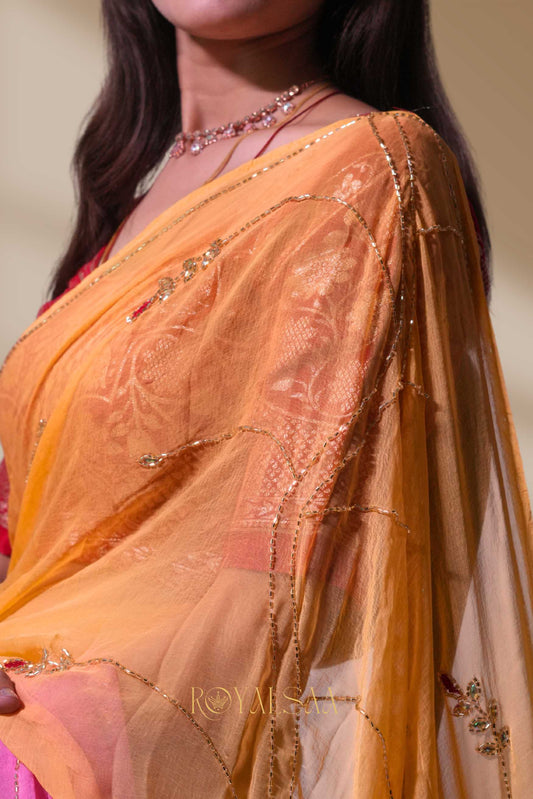 Jaal Saree Handworked Charm