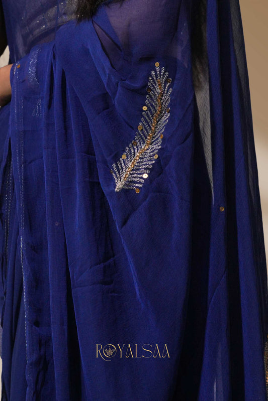 Kasab Saree – Elegant Craftsmanship with Machine Detailing