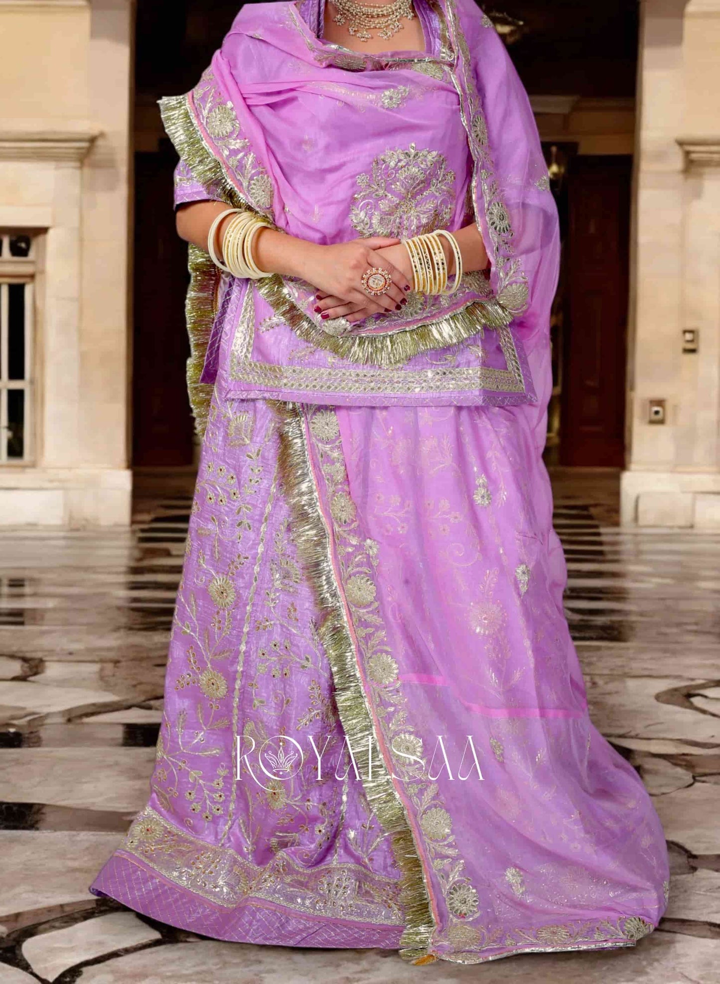 Shahi Lavender Rajputi Poshak