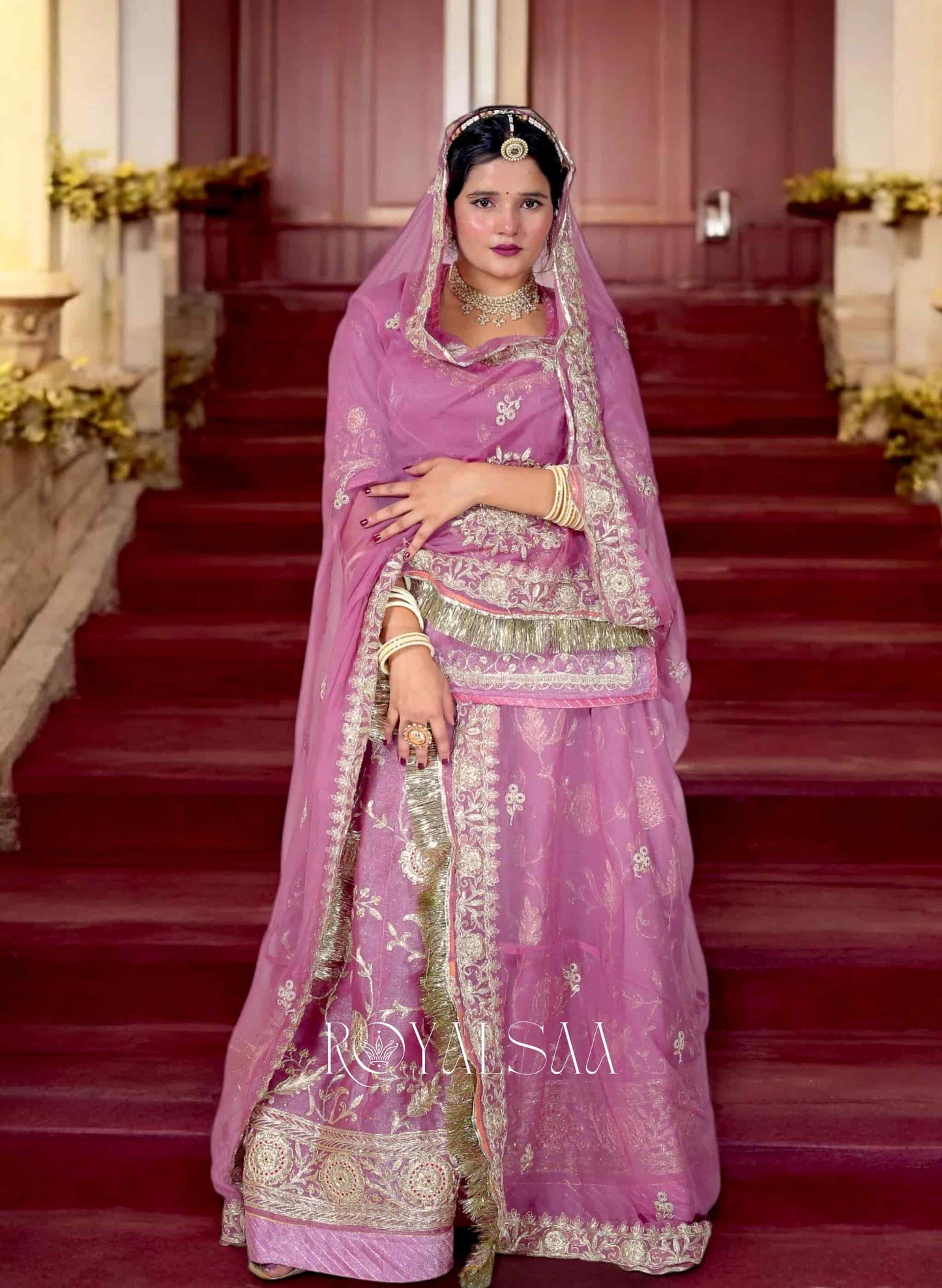 Rajputi Dhun Dusty Lavender Poshak