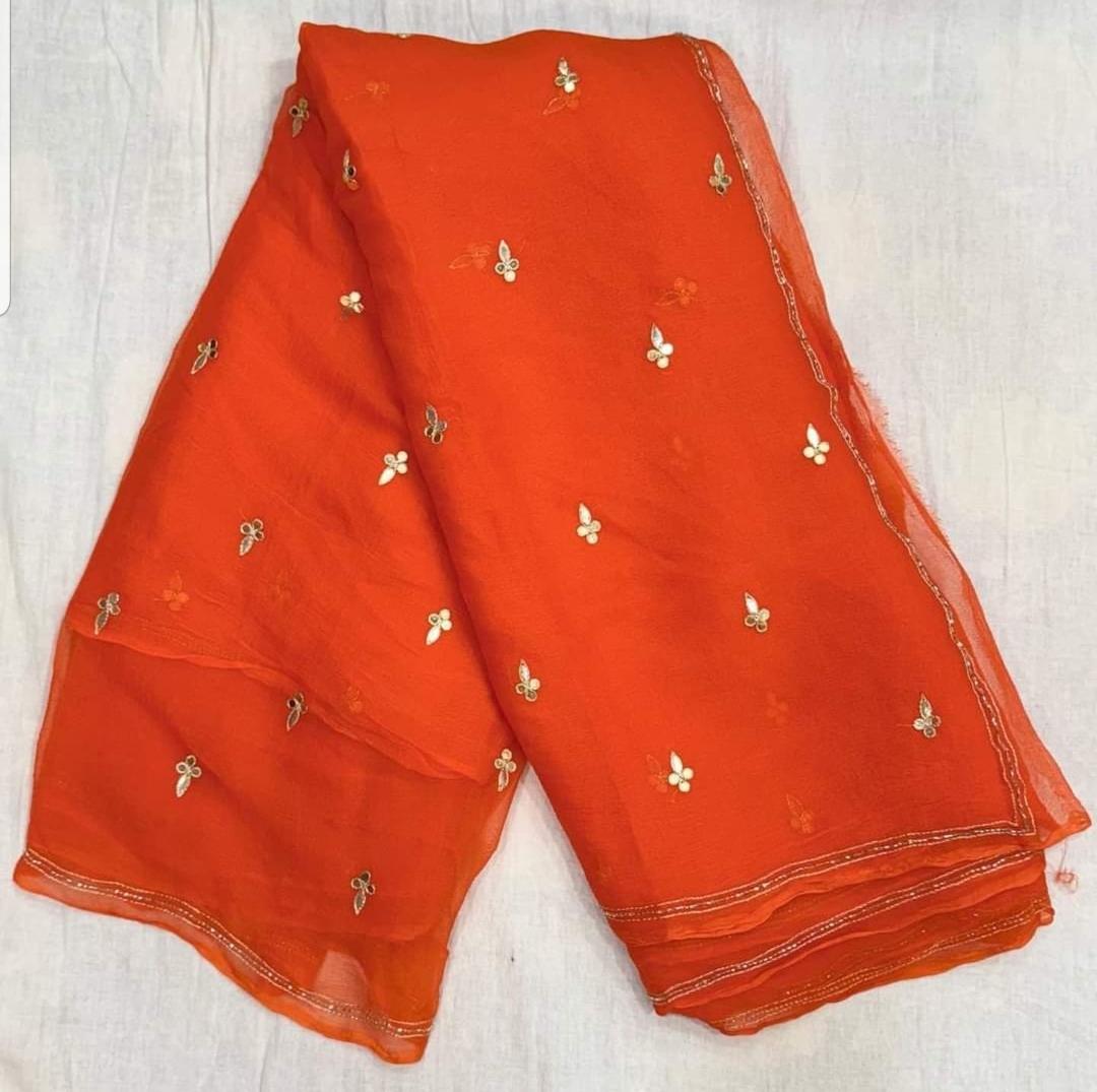 Mirror Saree – Handworked Radiance with Patra Detailing