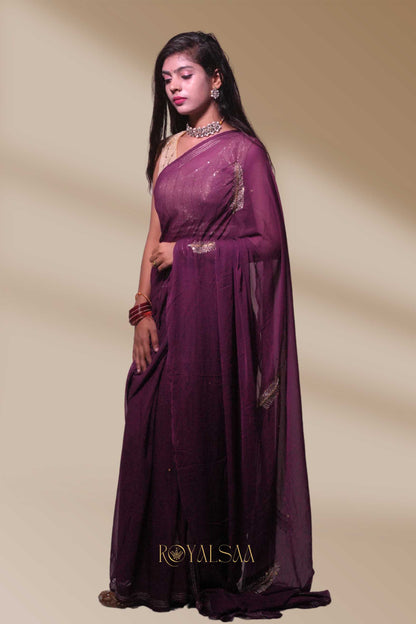 Kasab Saree – Intricate Elegance with Machine Work