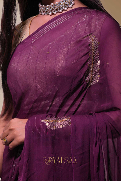 Kasab Saree – Intricate Elegance with Machine Work