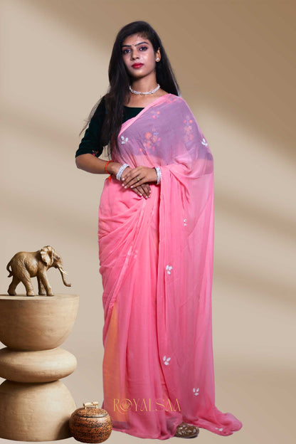 Butti Saree – Elegant Handcrafted Butti Detailing