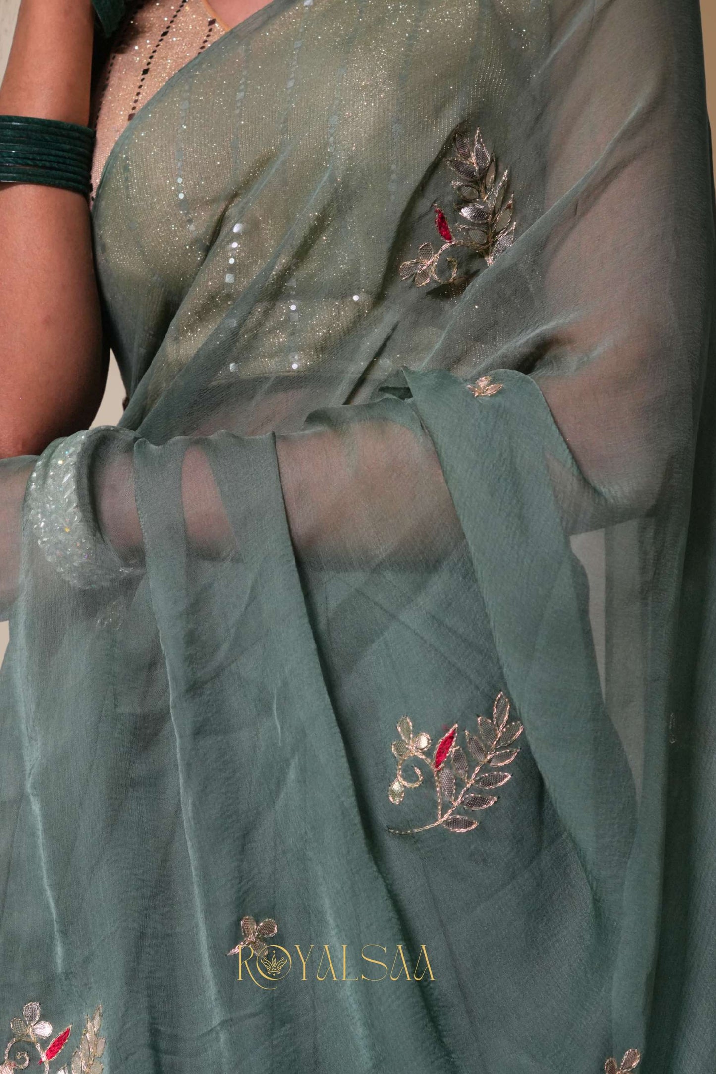 Gota Patti Saree – Handcrafted Festive Flair