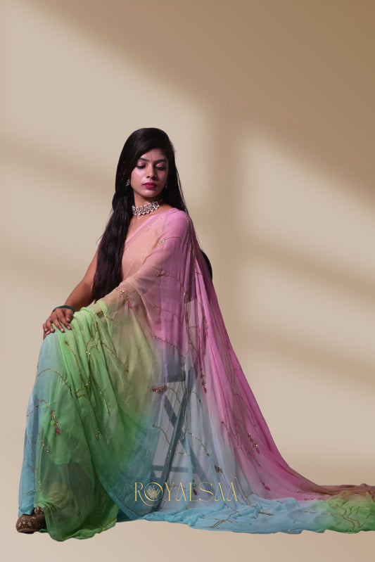 Jaal Saree – Handworked Elegance.