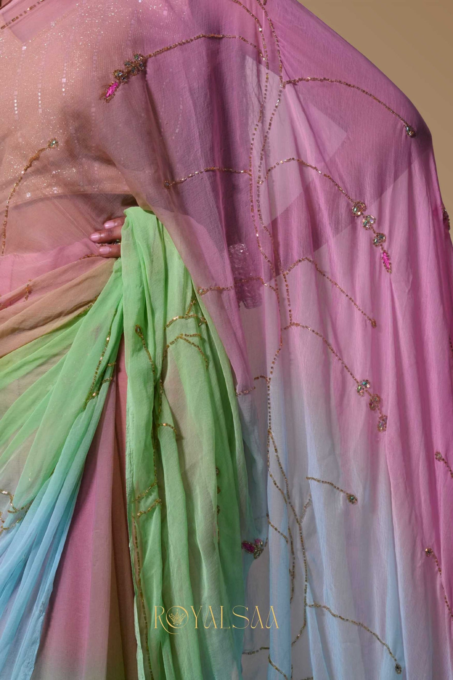 Jaal Saree – Handworked Elegance.