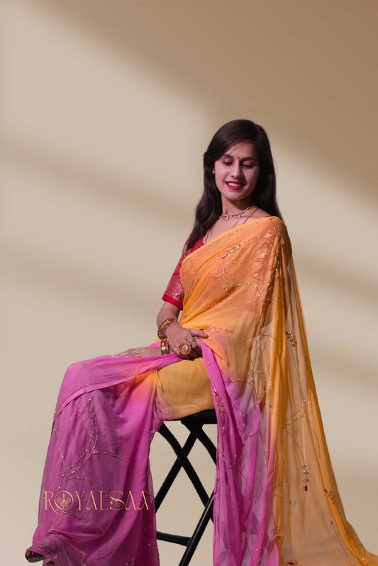 Jaal Saree Handworked Charm