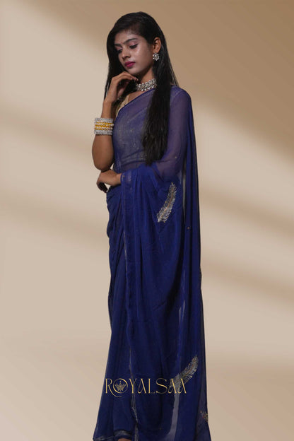 Kasab Saree – Elegant Craftsmanship with Machine Detailing