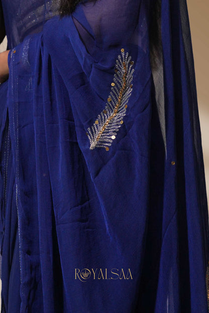 Kasab Saree – Elegant Craftsmanship with Machine Detailing