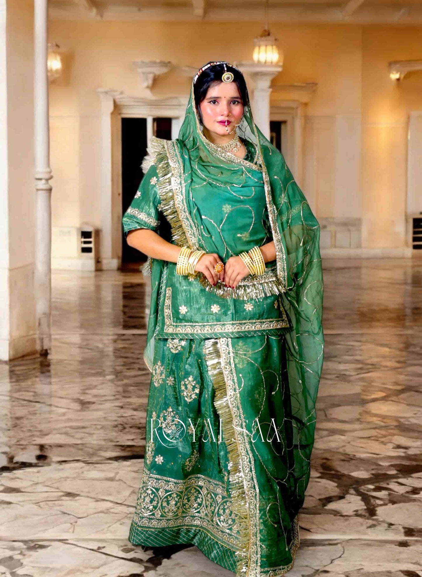 Mehroor Zayra Rajputi Poshak Set